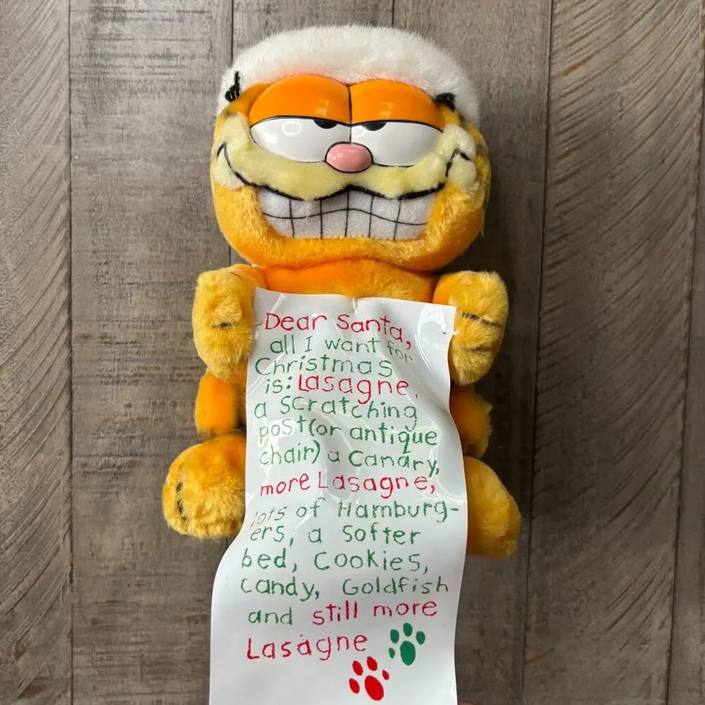 Vintage Garfield Wish List Christmas 9